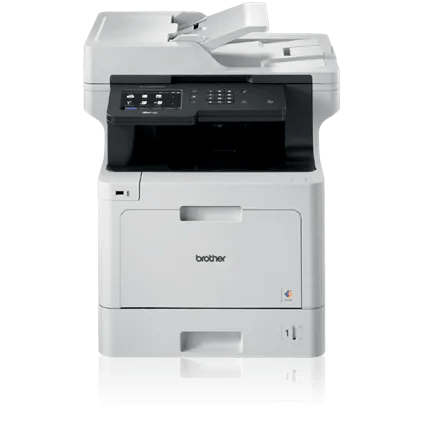 브라더 MFC-L8900CDW A4 컬러 레이저복합기 제조사 공식 정면 이미지 · 본체 Brother 로고 포함