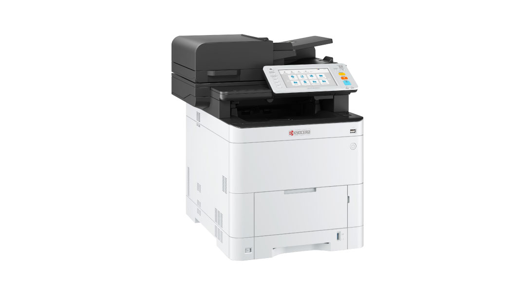 교세라 ECOSYS MA3500cifx A4 컬러 레이저복합기 공식 제품 이미지 · 본체 KYOCERA 로고 포함